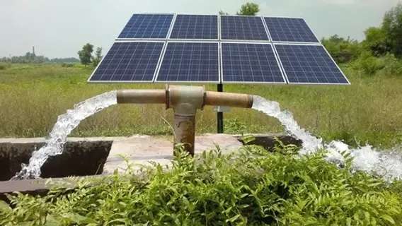 Solar water pumping borehole